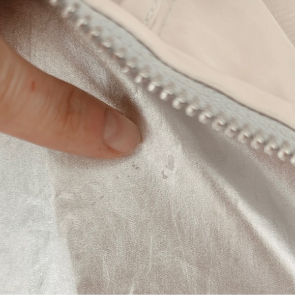 H&M Coachella Official Collection Silver Metallic Rain Jacket Hooded Quarter Zip - Picture 13 of 13